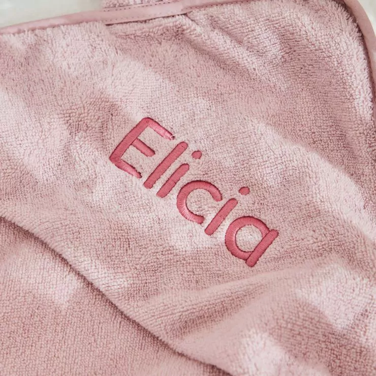 Personalised Large Pink Hooded Bath Towel